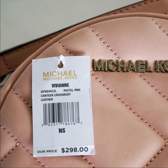 MK Quilted Pink Leather CrossBody Michael Kors - Picture 3 of 11